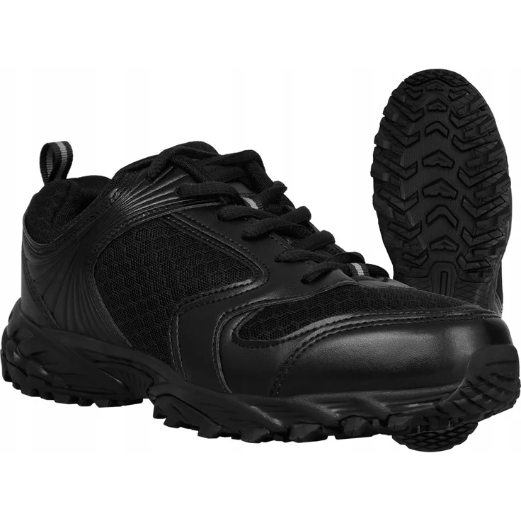 Sturm BW Sportschuhe Gelände, schwarz, hochgezogene Seitenstränge, griffige Laufsohle, wasserdampfdurchlässiges Material, anatomisch geformte Einlegesohle, 285 (44)
