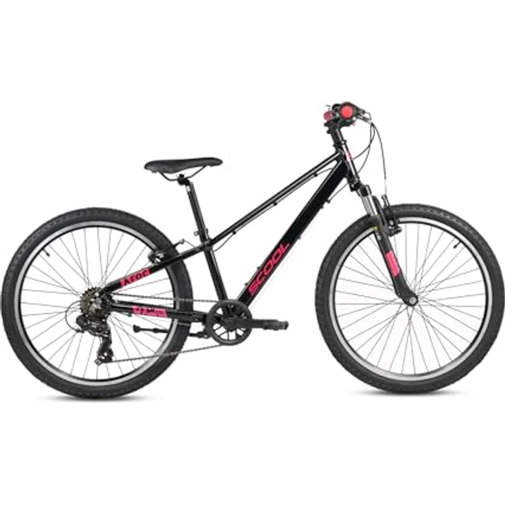 S’COOL Xroc pro Mountainbike, 20/24/26 Zoll, 7-Gang Kettenschaltung, Alu-Hardtail für Kinder 6–12 J., Farbe: Neon Green/Ocean (Oxid/Pink) – Bild 1