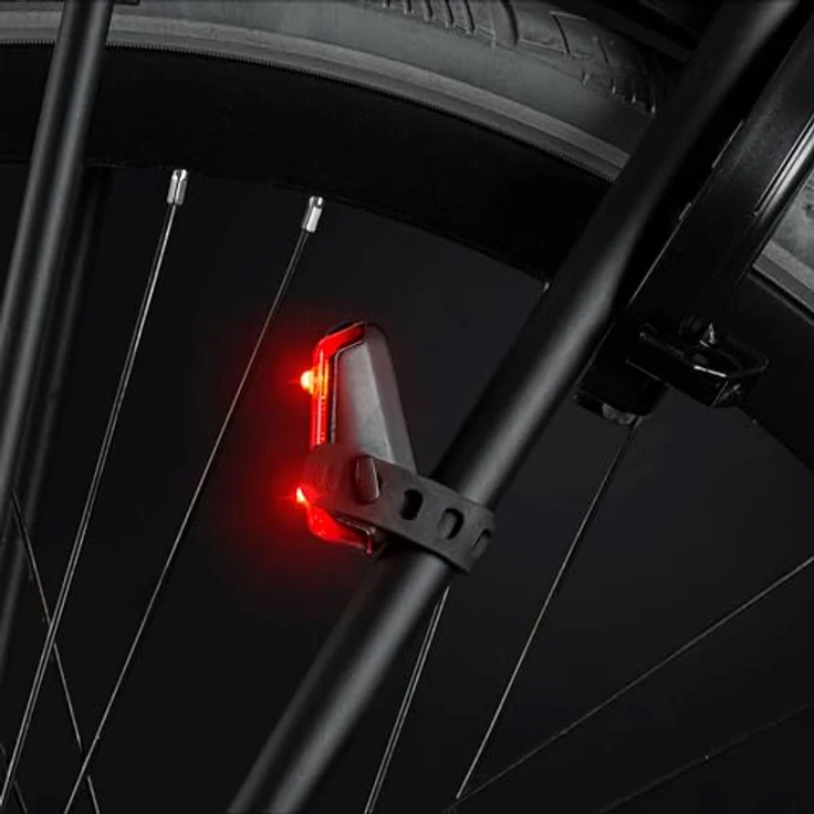 AXA Dwn Velolicht, USB aufladbares Rücklicht mit 300 m Sichtweite, STVZO zugelassen, flexibel montierbar – Bild 6