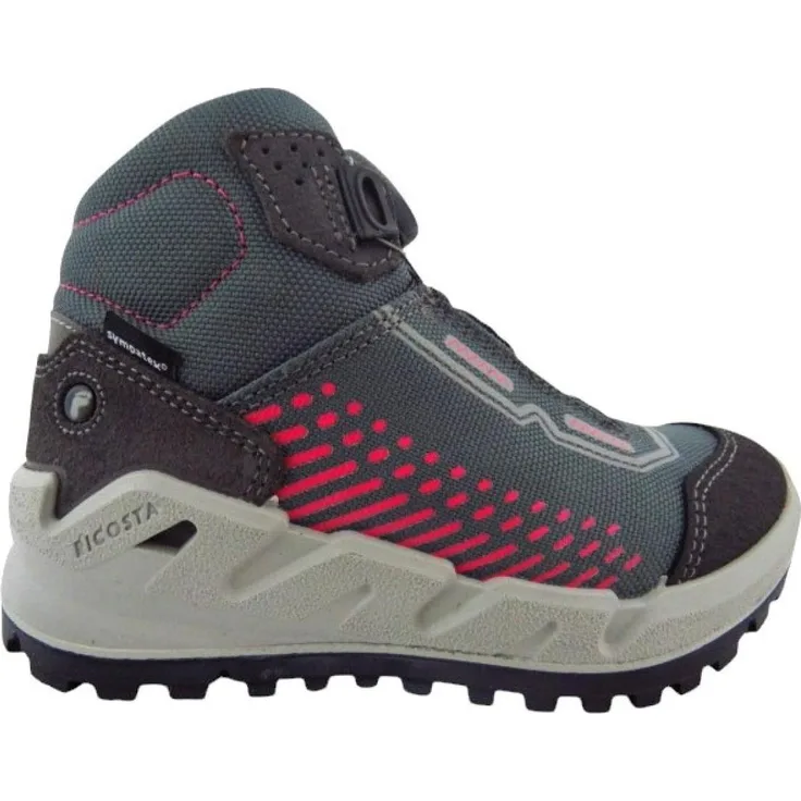 Ricosta TERRA SympaTex Wanderstiefel, grau, mit boa® Schnellverschluss, 521 g, Schuhweite Mittel, Größe 31