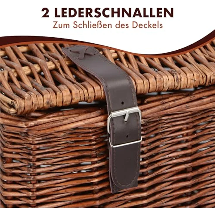 OTTO Fahrradkorb Bäckerkorb, geräumiger Weidenkorb mit Lederriemen, nachhaltig und sicher verstaut – Bild 7