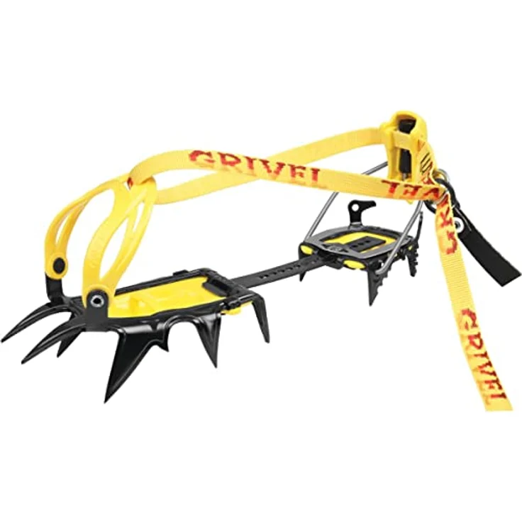 Grivel G12 New-Matic EVO - Kletter-Steigeisen, Schwarz, Gelb - Robust, Stabil - Eis/Schnee – Bild 1