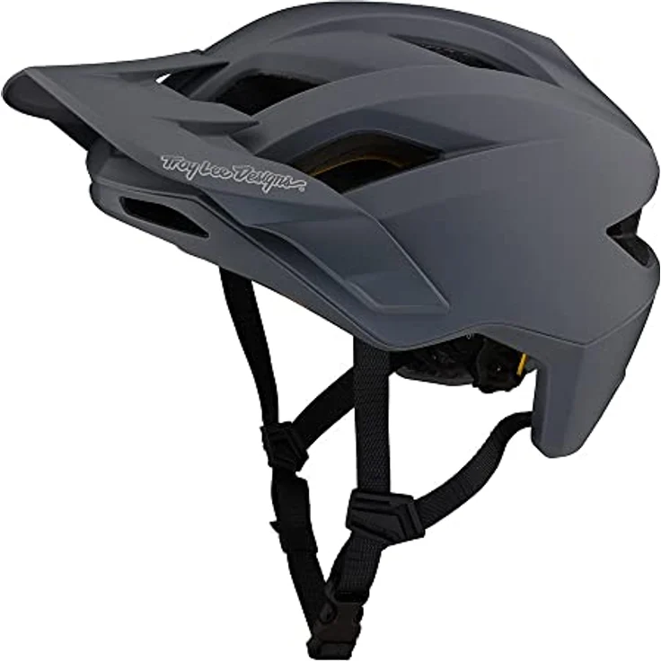 Troy Lee Designs Flowline Mips MTB-Helm, Halbschale für mehr Sicherheit und Komfort, grau, Größe XS-S – Bild 3