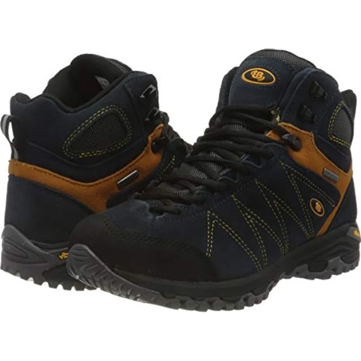 Brütting Mount Kapela High, Herren Wanderschuhe aus Leder mit Comfortex-Klimamembran, blau, Größe 42 – Bild 7