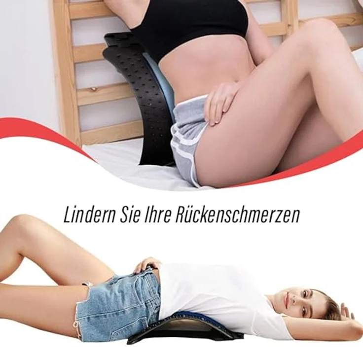 Sport Knight Massage-Rückenstrecker, 3-stufige Intensitätseinstellung, Akupressur-Massage, mit Schaumstoffpolsterung Schwarz/Lila – Bild 4