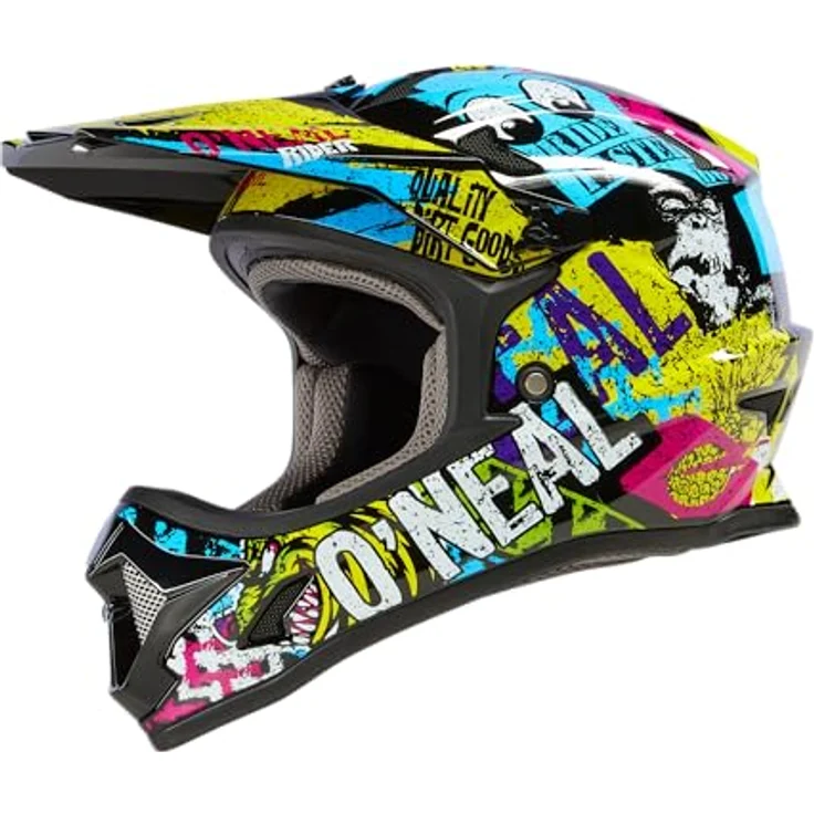 O'NEAL Kids Bike Helm Sonus Riotulti M, Sicherheit und Komfort für Kinder, 48/50 cm, mehrfarbig mit optimierter Belüftung – Bild 2