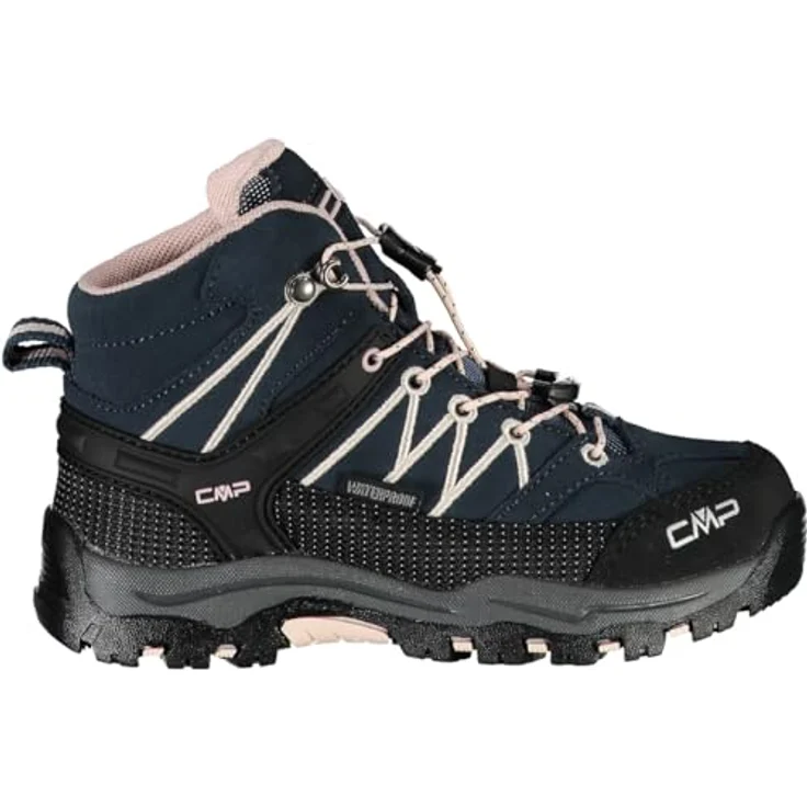 CMP Kids Rigel Mid WP, Wasserundurchlässiger Mädchen Wanderstiefel in Grau, Größe 28 – Bild 4