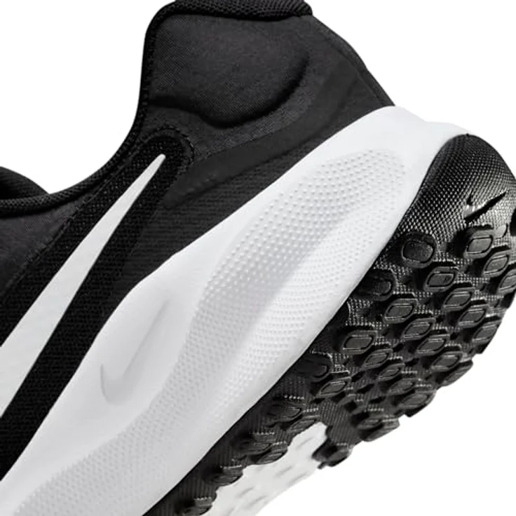 Nike Revolution 7, Laufschuh für Herren mit weicher Dämpfung und zusätzlichem Vorfußraum, schwarz, Größe 47 – Bild 9