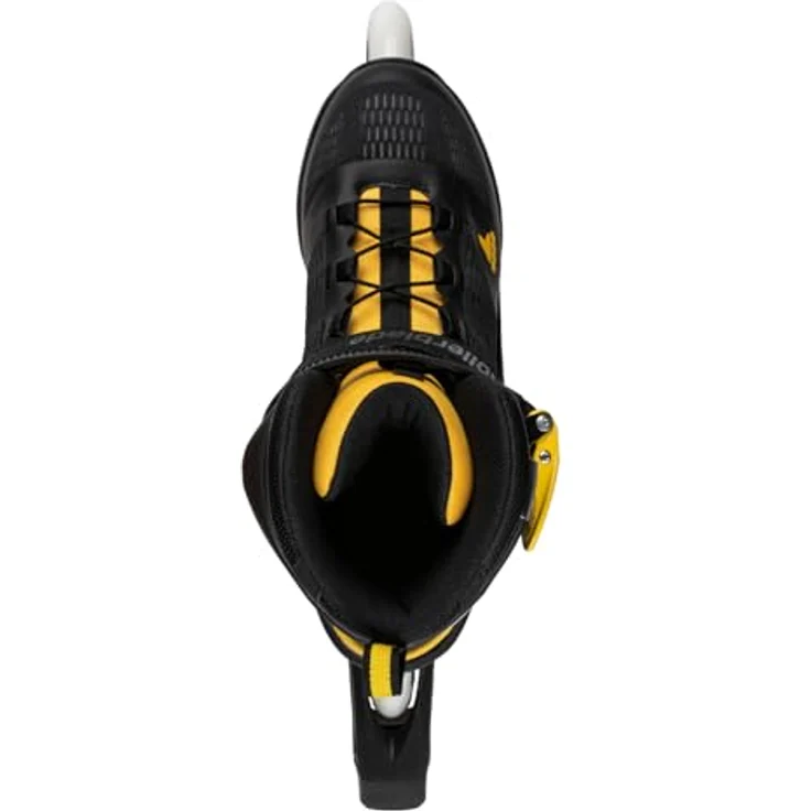 Rollerblade Macroblade 100 3WD, Inline-Skates in Schwarz/Saffron Gelb, hohe Stabilität, 100 mm Supreme-Rollen, geeignet für sportliche Skater, mit Bremse – Bild 4