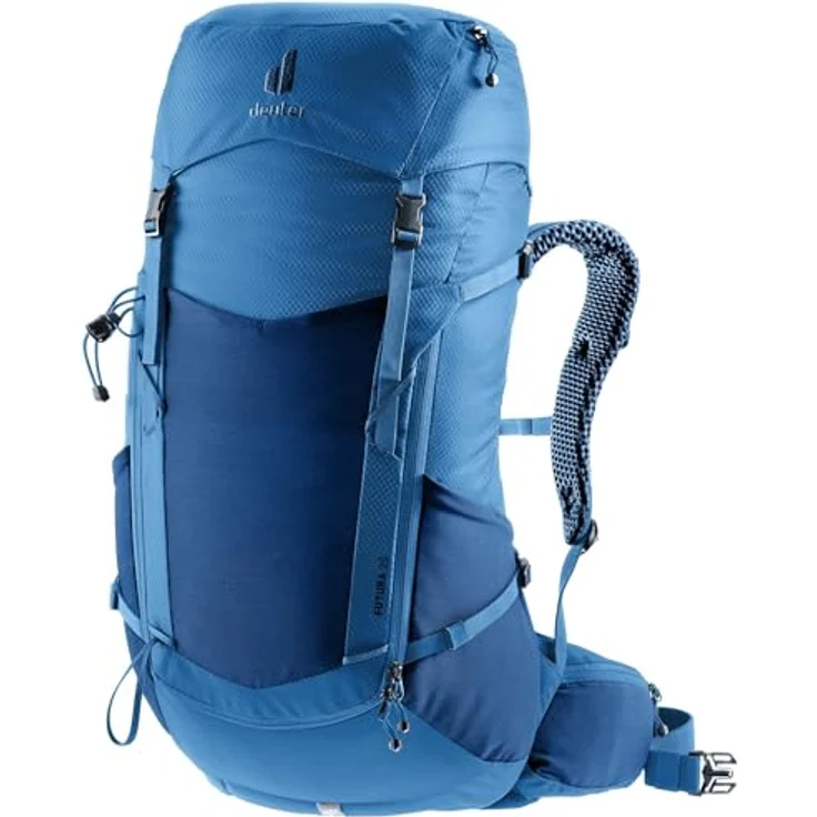 deuter Futura 26 Wanderrucksack mit Aircomfort Netzrücken, Regenhülle und ergonomischen Schulterträgern, 1300 g, Schwarz – Bild 1