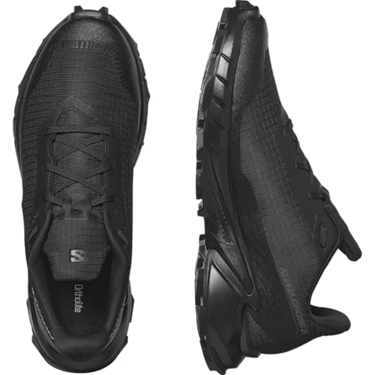 Salomon Alphacross 5, Herren Laufschuhe mit Mesh-Obermaterial und Contagrip Außensohle, Schwarz (42) – Bild 5