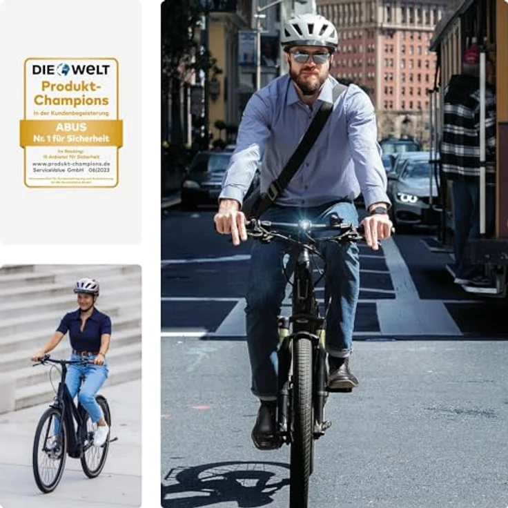 Abus Pedelec 2. 0 Fahrradhelm - Schwarz/Blau 52 - 57 cm – Bild 7