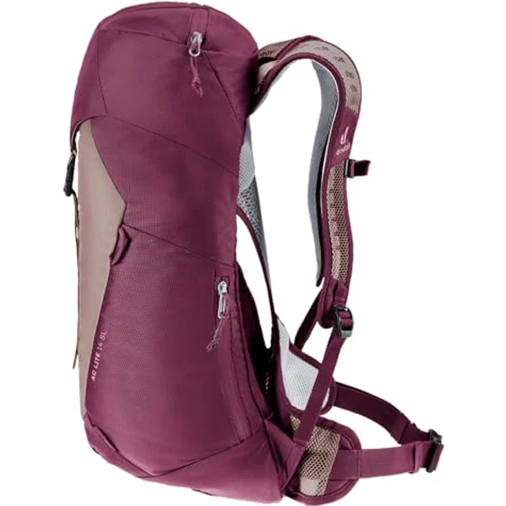 Deuter Damen Ac Lite 14 Sl Wanderrucksack, Ashrose-cassis, mit Aircomfort Netzrücken-System – Bild 4