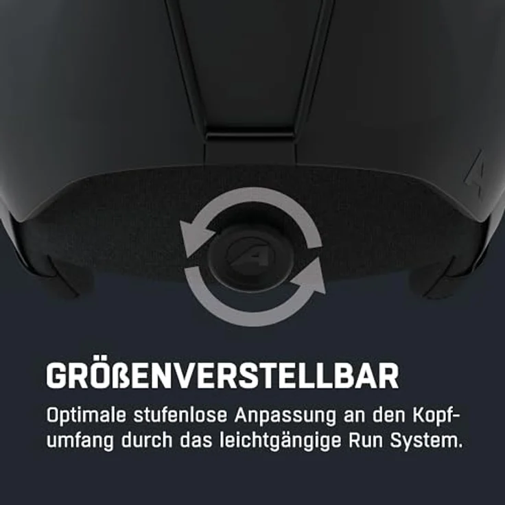 ALPINA BRIX Skihelm für Erwachsene, individuell verstellbar, herausnehmbares Innenfutter, stoßabsorbierend, Black matt, M (55-59 cm) – Bild 5