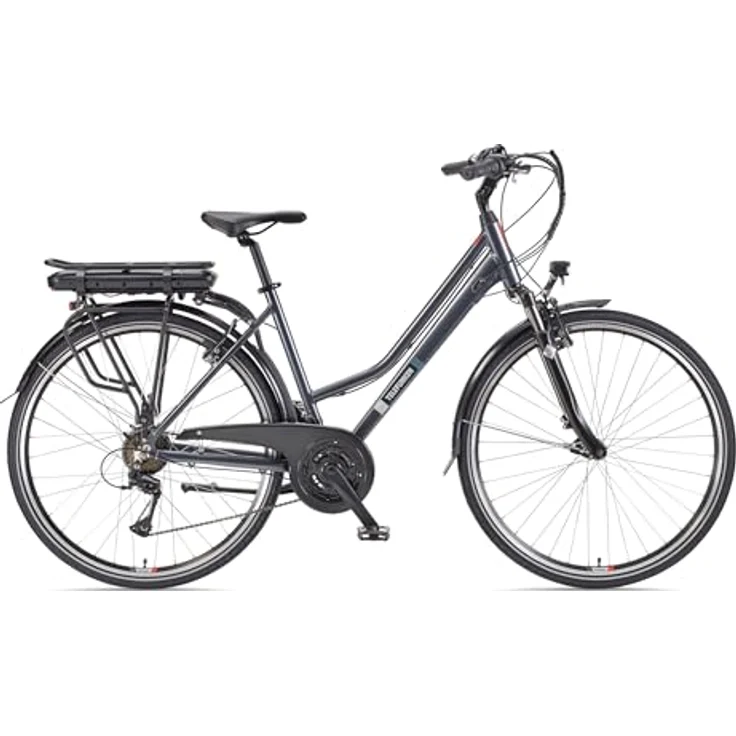 TELEFUNKEN XT485 E-Bike Damen 28 Zoll Trekking-Fahrrad mit 250W Hinterradmotor, 21-Gang Kettenschaltung, 536,5 Wh Akku, V-Bremsen und LED-Beleuchtung – Bild 2