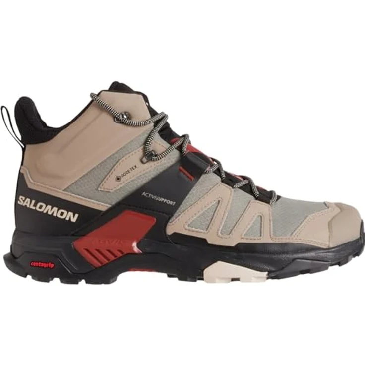 Salomon X Ultra 4 MID GTX, Herren Outdoorschuh mit Gore-Tex-Membran, Khaki Green, wasserdicht, stabil und komfortabel – Bild 2