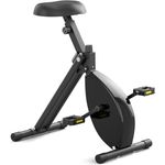 Deskbike Premium Tischfahrrad Schwarz 80cm - Heimtrainer für Büro und Zuhause - Beintrainer mit max. einstellbarer Höhe