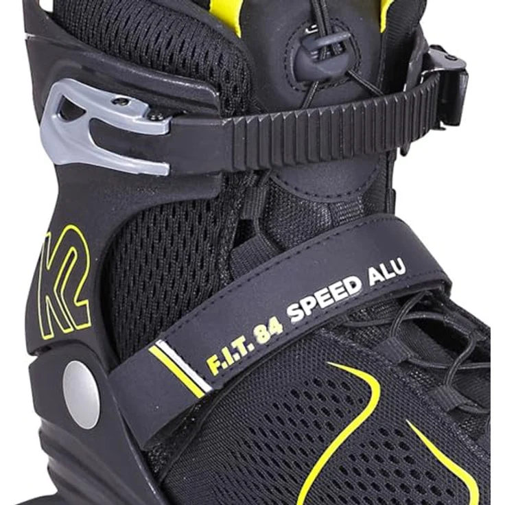 K2 FIT 84 SPEED ALU 1 Design 40.5, Fitness Rollschuhe mit ILQ5-Kugellager, Aluminium Schiene, 84 mm Rollendurchmesser, 80A Härte – Bild 4