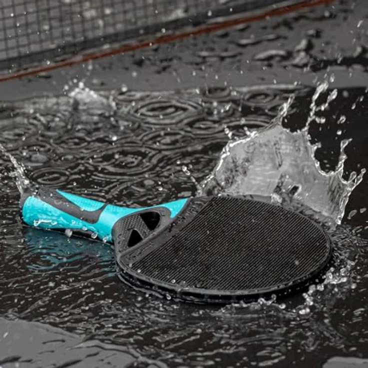Cornilleau Tacteo 50, Tischtennisschläger für Outdoor, schwarz-blau, robust und wetterfest, ergonomischer grip – Bild 2