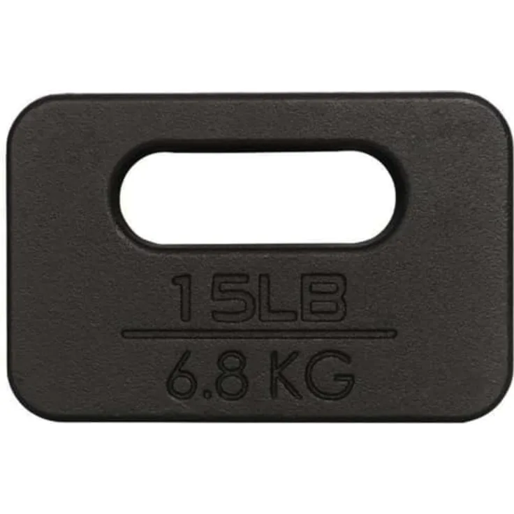 Yes4All AKHG Gusseisen Ruck Plate Gewichte, 6,8 KG | 15 PFUND