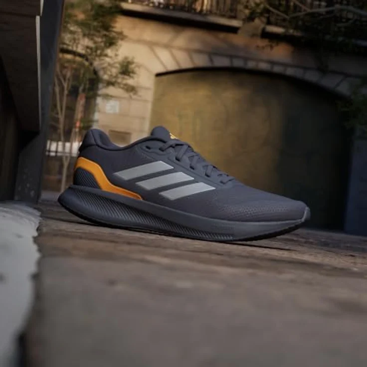 ADIDAS Herren Laufschuh Runfalcon 5, dämpfende Cloudfoam Zwischensohle, atmungsaktives Mesh-Obermaterial, strapazierfähige Adiwear Außensohle – Bild 2