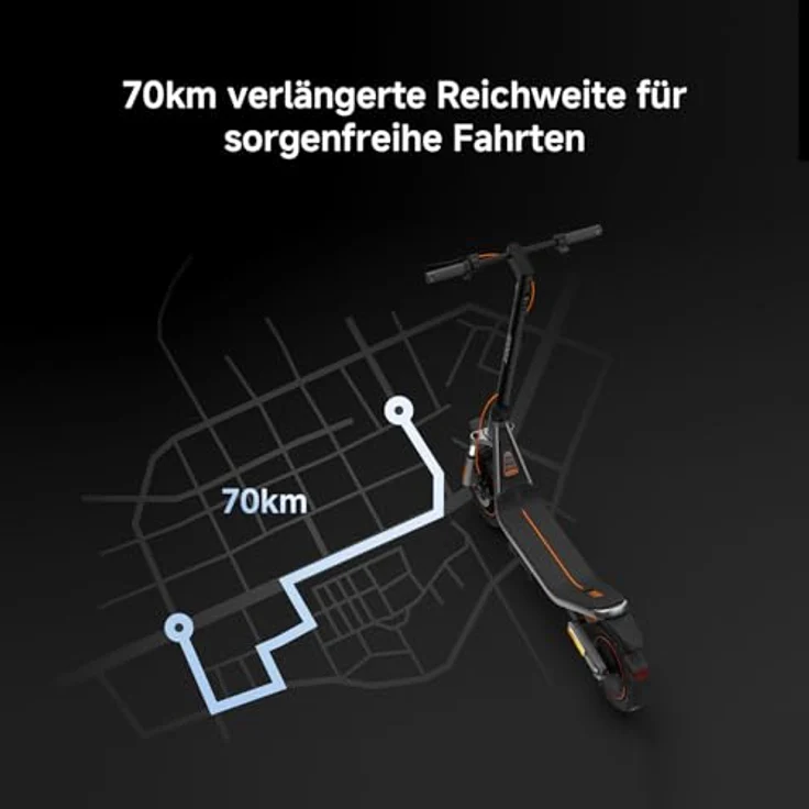 XIAOMI Electric Scooter 6 Pro E-Scooter, 12 Zoll Offroad-Reifen, 70 km Reichweite, 1000W, Vollfederung, App, Schwarz – Bild 7