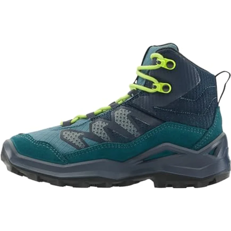 Lowa MADDOX PRO GTX, Jungen Outdoorschuhe mit GORE-TEX Membran, petrol/limone – Bild 2
