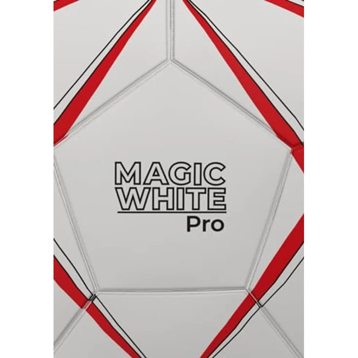 Erima Magic White Pro Handball (7202508), weiß/rot, mit 1,5 mm PU-Obermaterial und Triple Shock System für überragenden Grip ohne Harz – Bild 4