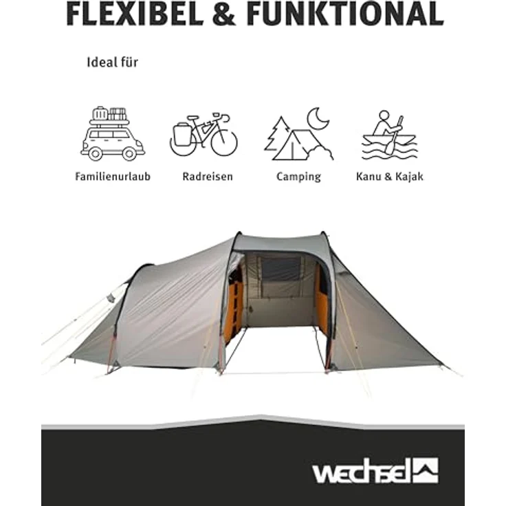 Wechsel Groundsheet Cirrus I, Zeltunterlage in Schwarz, wasserdicht mit 7000mm Wassersäule aus 75D Polyester, robust und schmutzresistent, leicht und kompakt – Bild 5