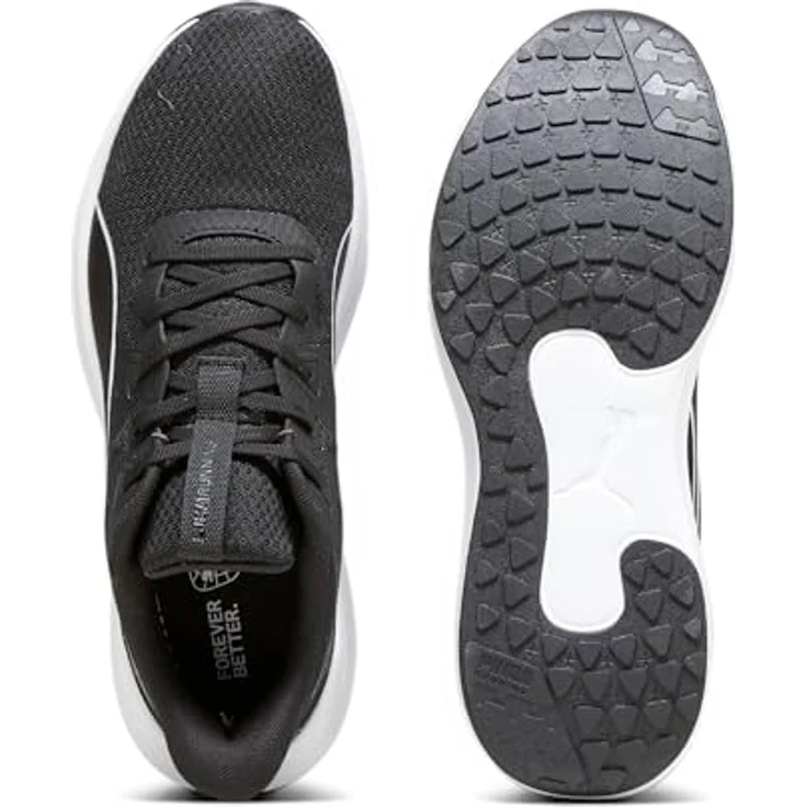 PUMA Reflect Lite Laufschuhe, leichter Sportschuh mit PUMALite Schaumstofftechnologie, schwarz, EU 44 1/2 – Bild 4