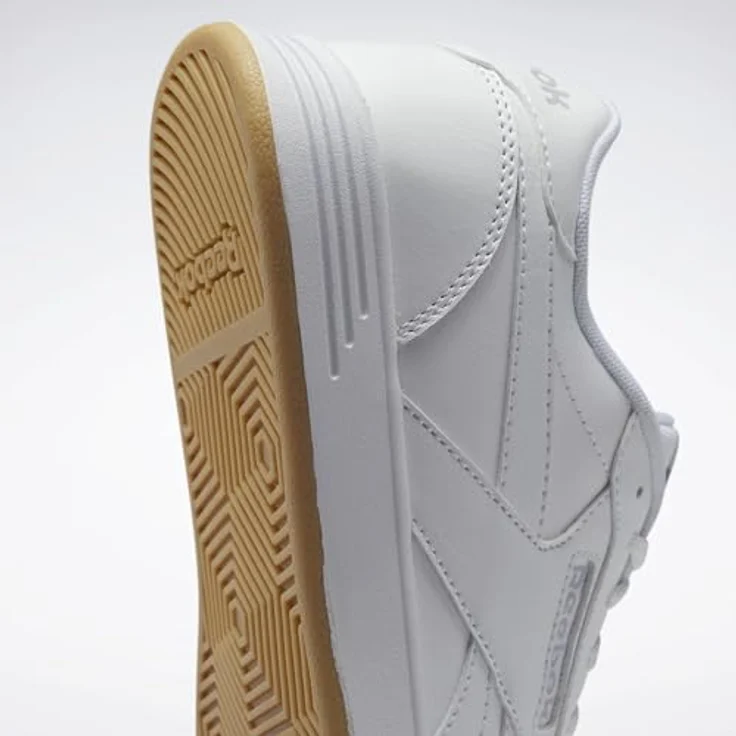 Reebok Classics Court Advance, Laufschuhe aus Leder und Synthetik, rutschfeste Gummi-Sohle, beige, EU 41 – Bild 2