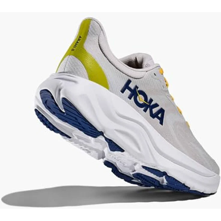 Hoka Arahi 8, Herren Laufschuhe mit atmungsaktivem Mesh-Obermaterial, grau – Bild 8