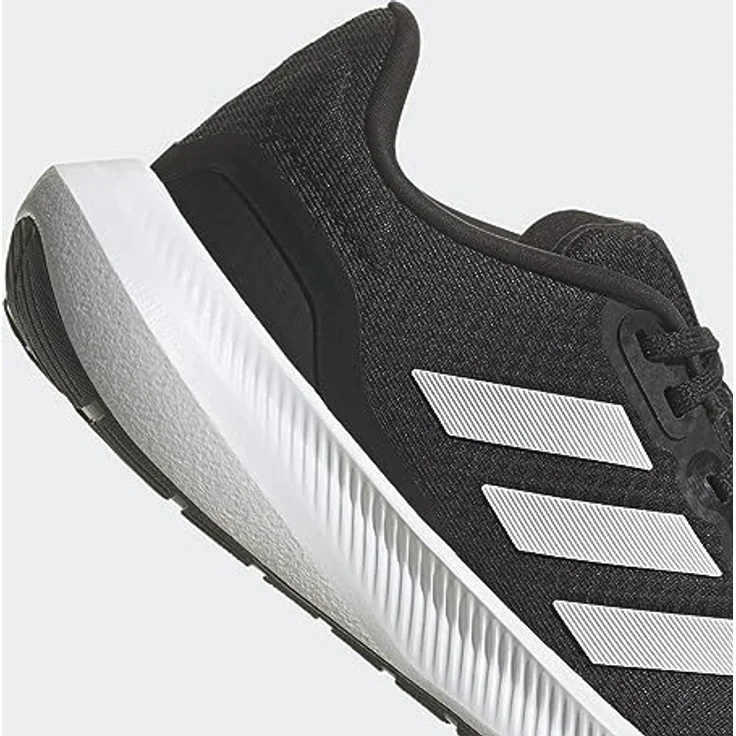 Adidas Runfalcon 3.0, Laufschuhe für Damen in Schwarz mit Cloudfoam Zwischensohle und Gummiaußensohle – Bild 8