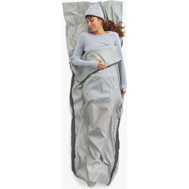 Sea To Summit Silk Blend Schlafsack-Innenschicht 206 x 80 cm mit Kopfkissenfach und 28% Seide, leichtes Design (177 g) – Bild 2