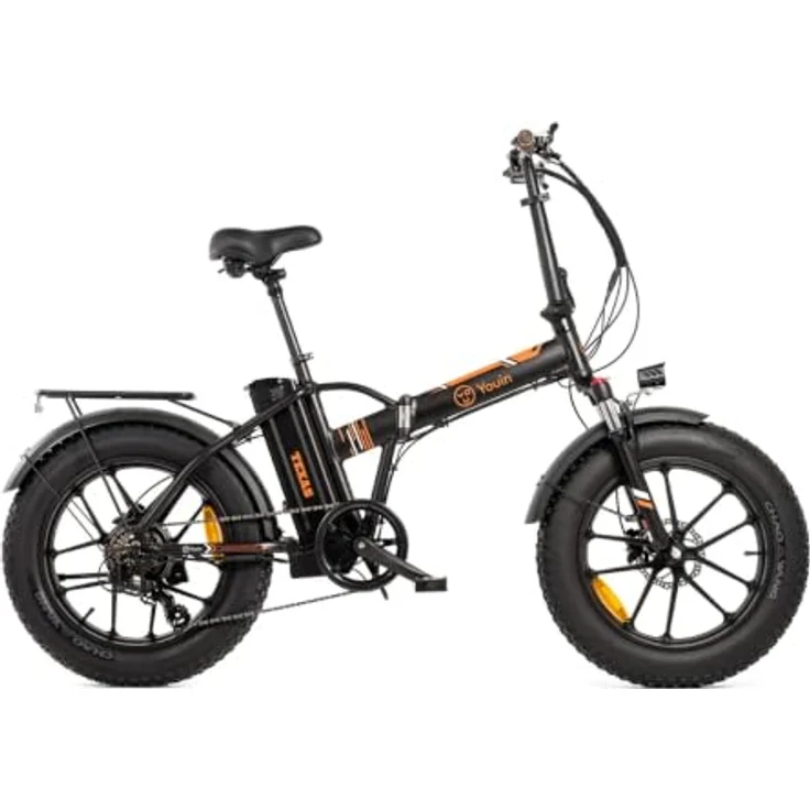 PixelPilot 20 Zoll Faltbares Fat Tire E-Bike, 250W Motor, 374Wh Akku, Reichweite bis 45 km, Shimano 7-Gang, hydraulische Scheibenbremsen – Bild 2