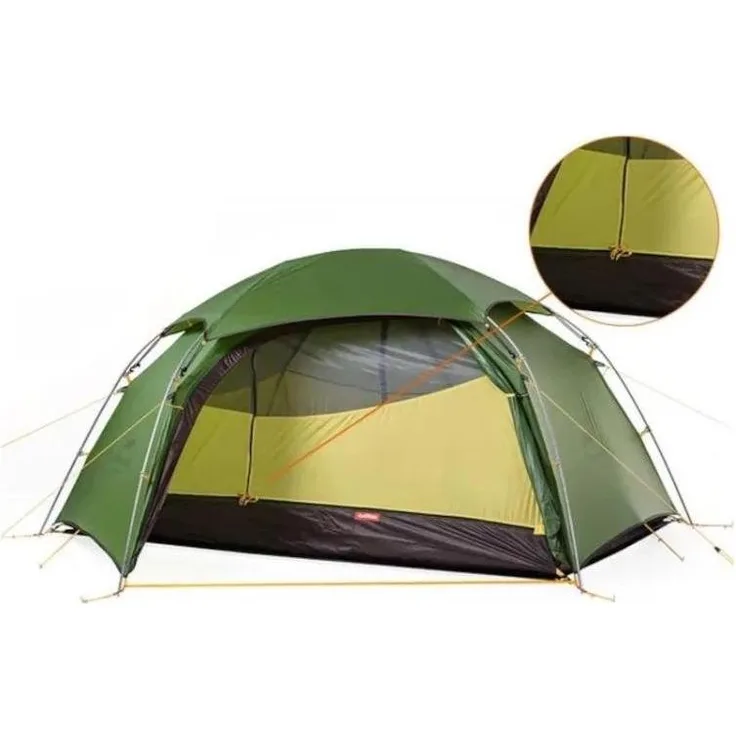 Naturehike Zelt 2-Personen, 2.50 kg, wasserdicht 20D Nylon, Aluminiumgestänge, atmungsaktives Netz