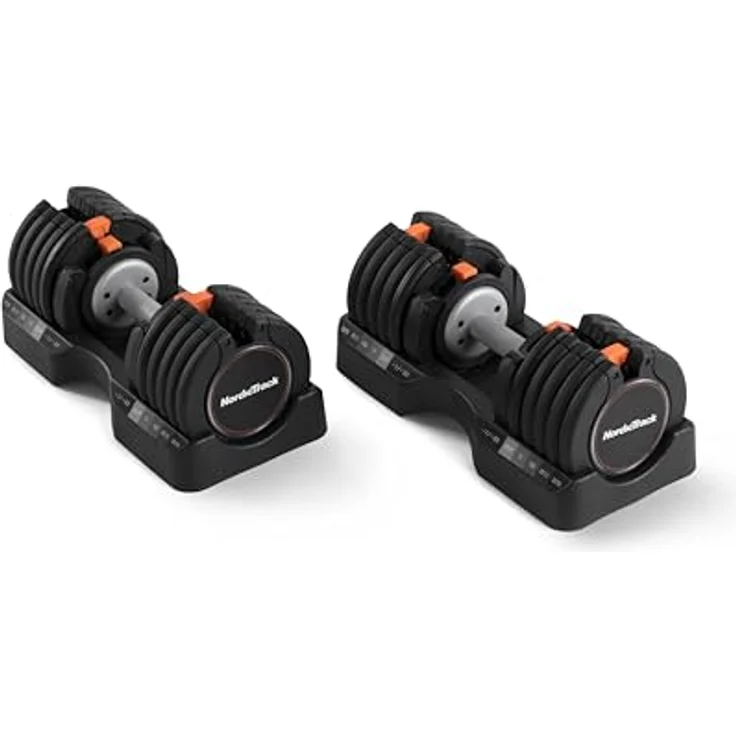 NordicTrack 25 kg Kurzhantelset, verstellbare Hanteln mit 15 Gewichtsstufen und iFit App Unterstützung – Bild 1