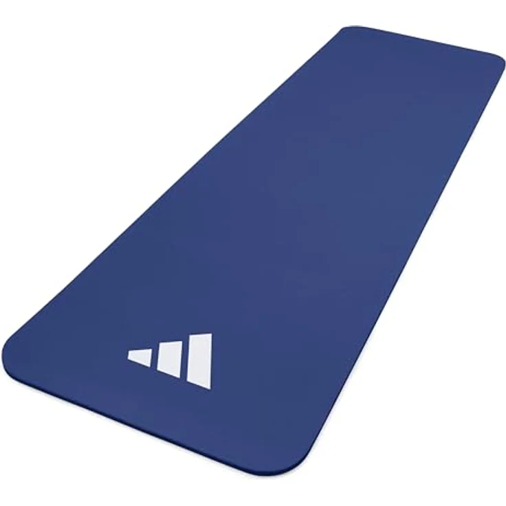 adidas Yogamatte 10 mm, gepolsterte Fitnessmatte mit geriffelter Unterseite für optimale Stabilität, blau – Bild 6
