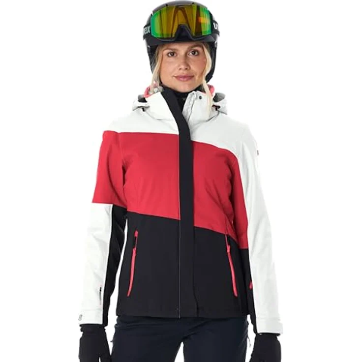 Killtec KSW 67 WMN Skijacke, atmungsaktiv und wasserdicht, modern red, Größe 46 – Bild 1