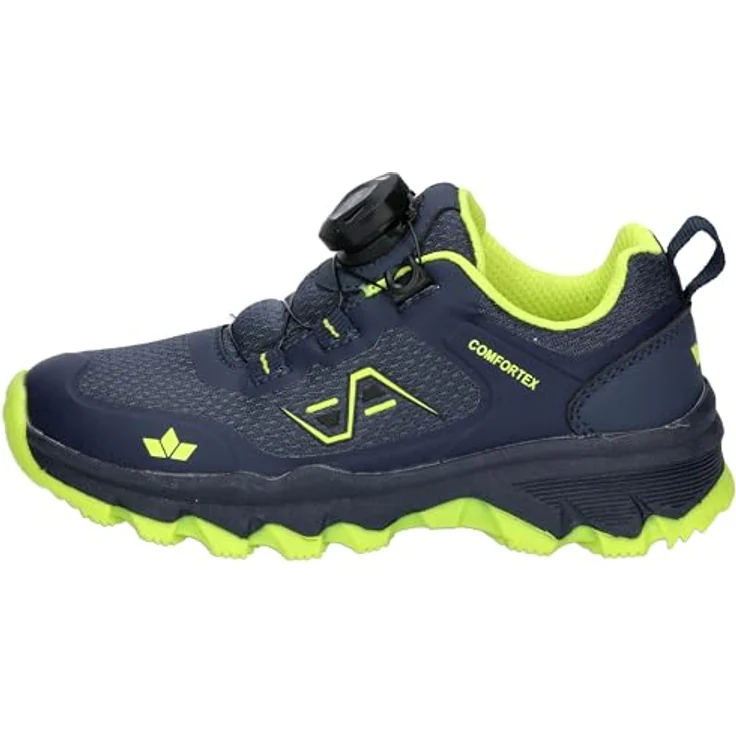 Lico Outdoorschuhe Rockledge, Wanderschuhe mit schnellschnürsystem, Comfortex-Klimamembrane, marine/lemon, Größe 37 – Bild 2
