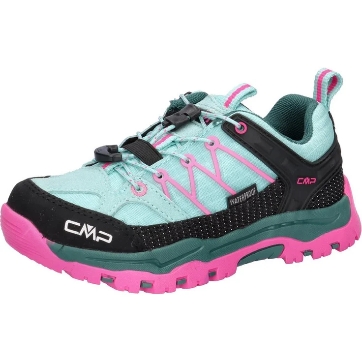 CMP Rigel LOW 3Q54554, Kinder Trekking Schuhe mit EVA-Gummi Sohle, wasserdicht und atmungsaktiv, Leder-Obermaterial