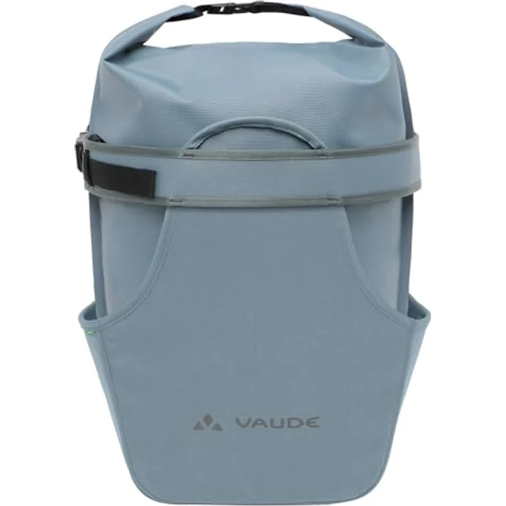 Vaude Urban Cargo Velokorb, 25 l, graue Rolltop-Gepäckträgertasche aus 100% Polyester, wetterbeständig – Bild 4