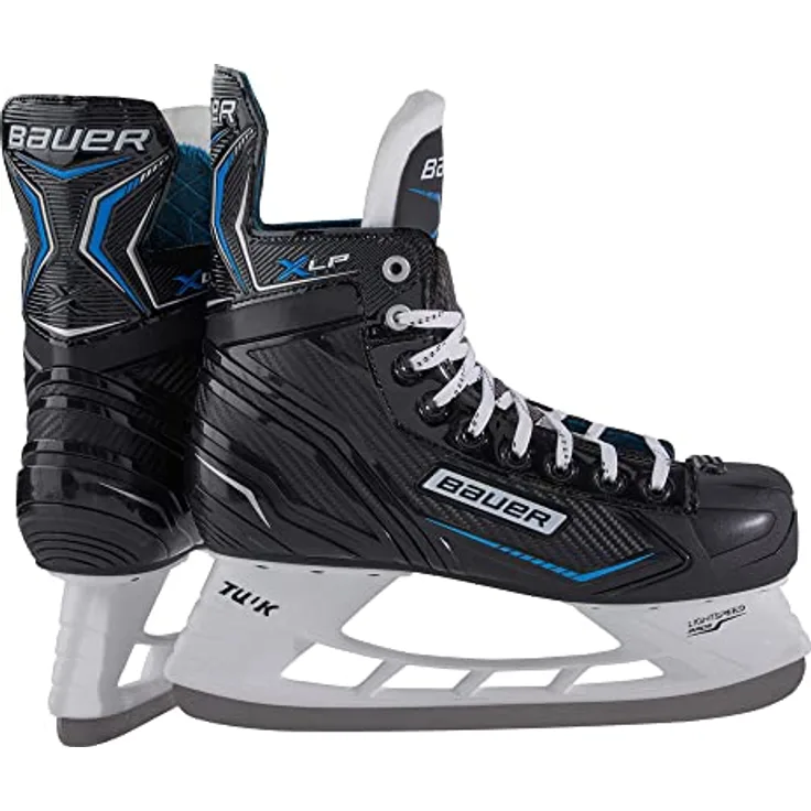 Bauer X-LP-Skate, Schlittschuhe für Eishockeyeinsteiger, Größe 45.5, mit komfortablem Fleece-Innenfutter und traditioneller Schnürung