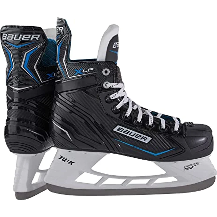 Bauer X-LP-Skate, Schlittschuhe für Eishockeyeinsteiger, Größe 45.5, mit komfortablem Fleece-Innenfutter und traditioneller Schnürung – Bild 1