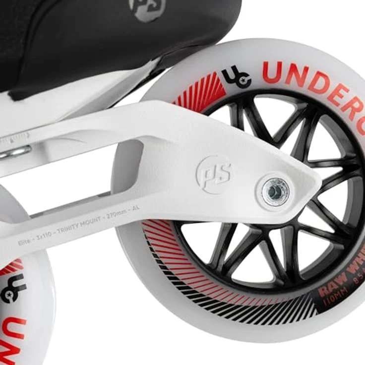 POWERSLIDE Fitnessskate Swell Bolt 110 46, Inline-Skate mit Trinity-3-Punkt-Montagesystem, Cast PU Technologie und Undercover-Roh-110-Rädern – Bild 9