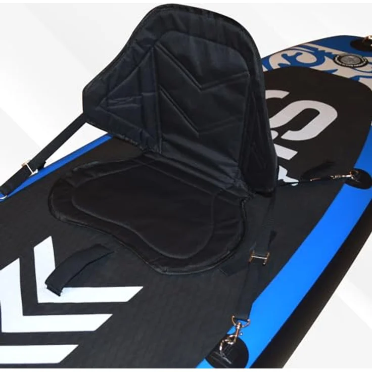 24MOVE® SUP Kajak Sitz für Paddle Boards und Kajaks, gepolstert und ergonomisch, mit Tasche, in Schwarz – Bild 10