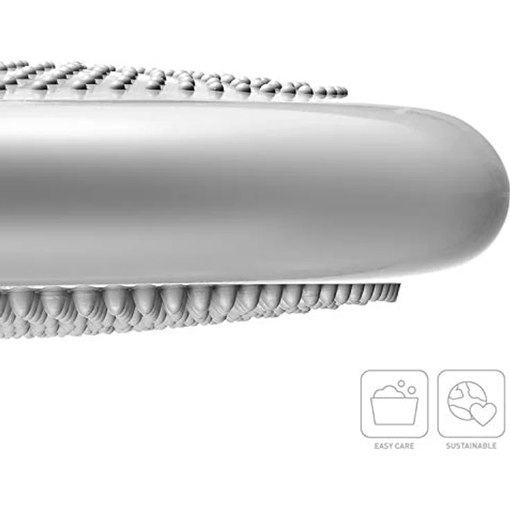 BODYMATE Ballsitzkissen inkl. Pumpe Silber-GRAU 34cm Durchmesser - Balance-Kissen, Luftkissen, Balance Pad, Noppenkissen - Core-, Fitness-, Reha-, Koordinations- und Rückentraining – Bild 3