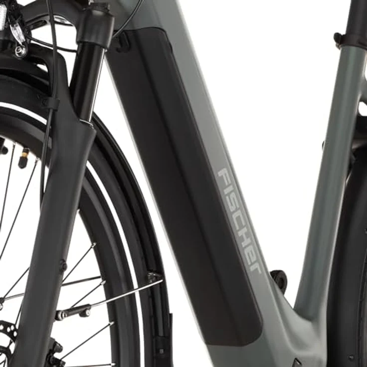 FISCHER E-Bike City CITA MOVE 01 W, 28 Zoll, grau matt, Rahmenhöhe 48 cm, 474 Wh Akku, Heckmotor, 8-Gang Kettenschaltung, hydraulische Scheibenbremsen – Bild 9
