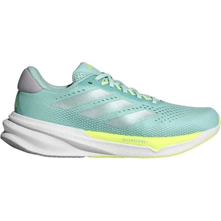 Adidas Damen Laufschuhe SUPERNOVA STRIDE 2, Hybrid-Zwischensohle aus Dreamstrike+, atmungsaktiv, semi flash aqua/matte silver/white, Größe 5 – Bild 1