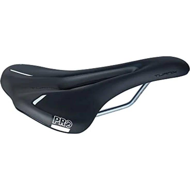 PRO Bike Gear Turnix Crmo, Fahrradsattel mit anatomischer Aussparung, 142/152 mm, Nylonbasis auf CrMo-Schienen, PU-Polsterung, ideal für Rennrad/Cyclocross – Bild 1